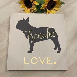 Wynwood Studio Animals Wall Art Canvas Prints 'Frenchie Love'